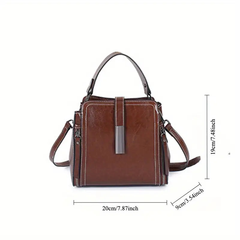 Elegant Genuine Leather Crossbody Bag
