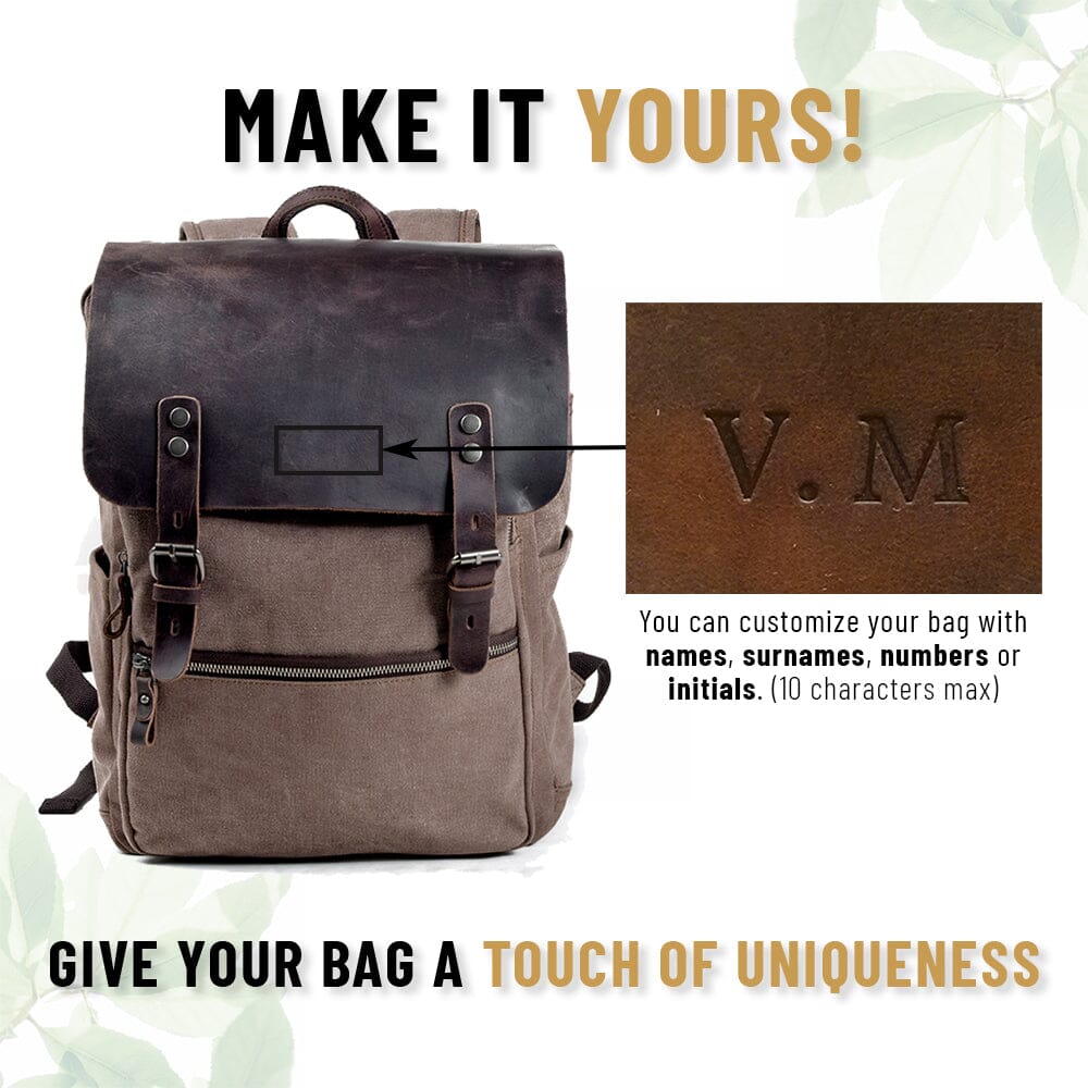 Canvas Backpack in Cotton | REINE