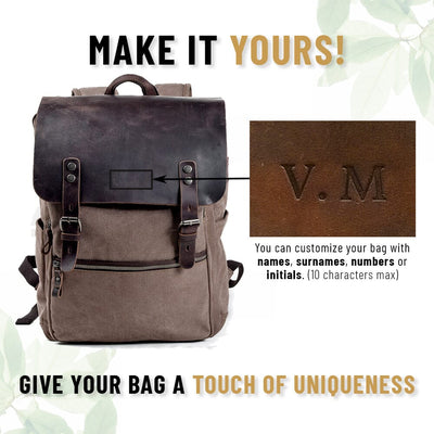 Canvas Backpack in Cotton | REINE