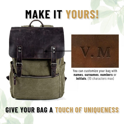 Canvas Backpack in Cotton | REINE