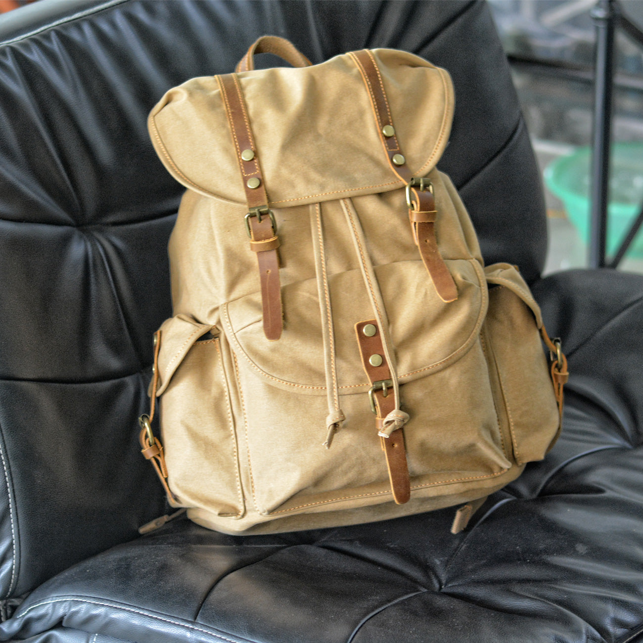 Military Canvas Rucksack | INTERLAKEN